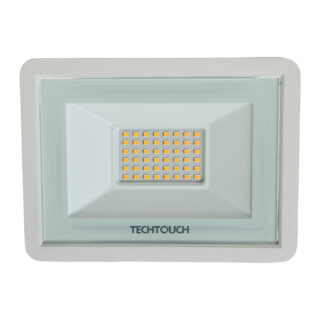 Projector X2 SUPERVISION IP65 1x30W LED 3000lm 2700K 120°C.16xL.2,8xAlt.12cm Branco