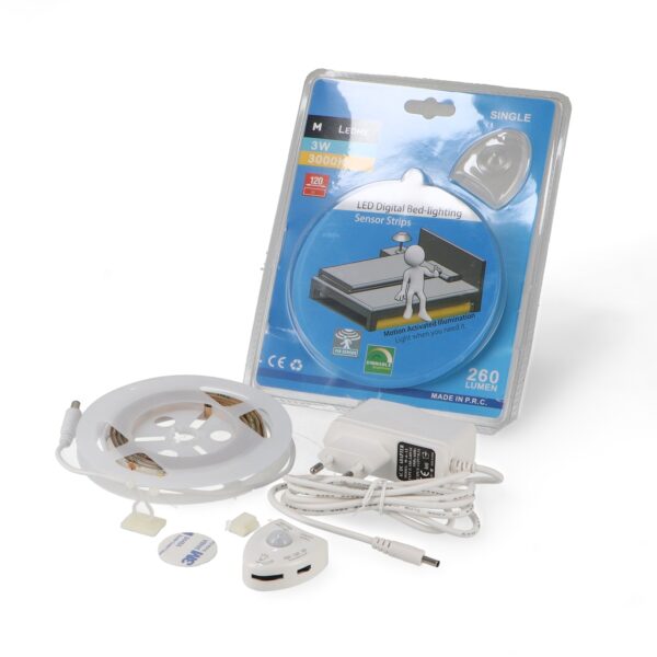 Kit Fita LED 12VCC SMD2835 Bed Lighting Ip20 - 1.20 Metros 3000K - Image 2
