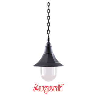 Suspensão MERCUR IP44 1xE27 Alt.Reg.xD.26cm Preto