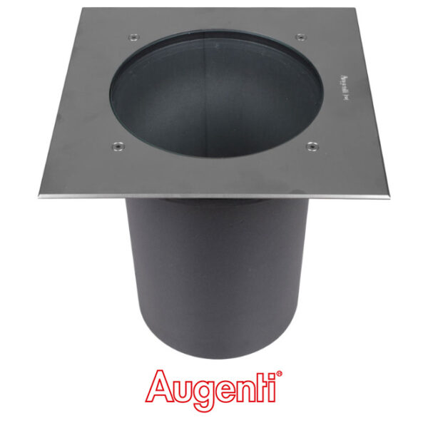 Foco de encastrar solo PLATHO quadrado IP65 1xE27 C.27,5xL.27,5xAlt.26,4cm Inox