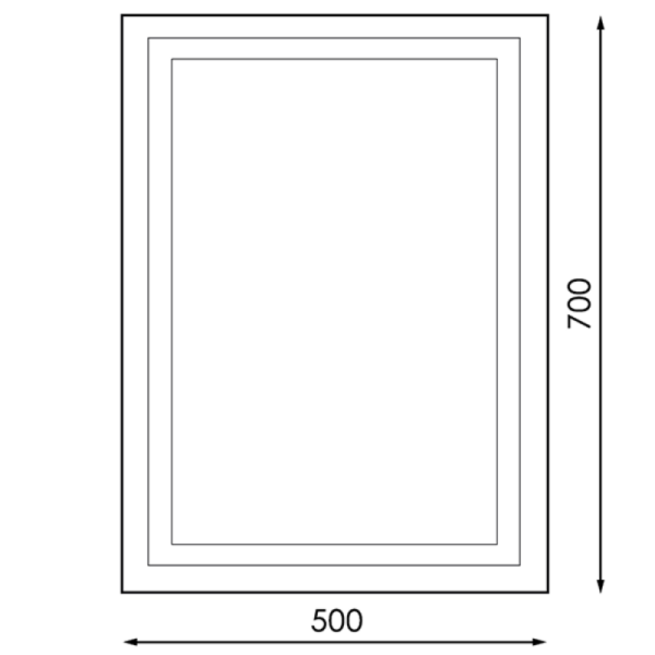 Espelho LED para Casa de Banho 15W Retangular CCT - Image 2