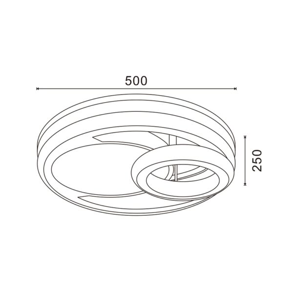 Candeeiro de Teto LED Drip 56W CCT - Image 2