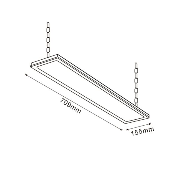 Campânula Linear LED Space 200W 1-10V No Flicker 4000K - Image 2