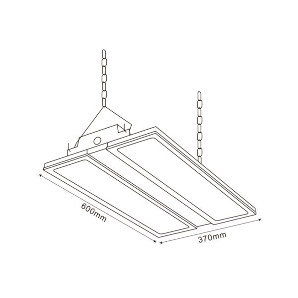Campânula Linear LED Space 400W 1-10V No Flicker 5700K - Image 2
