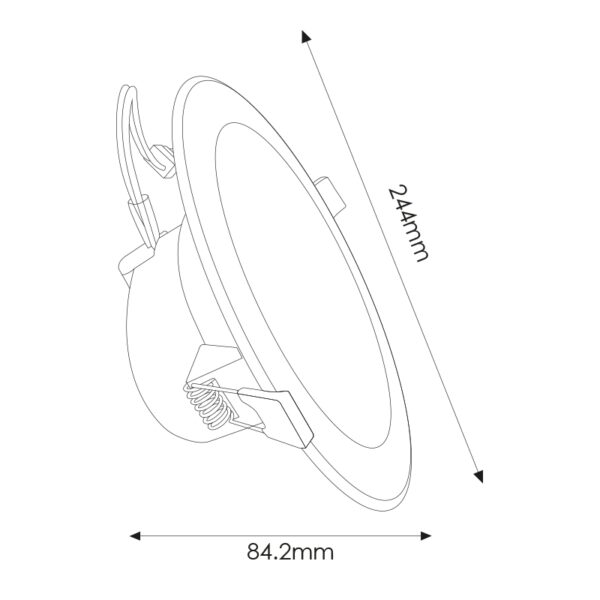Foco Downlight LED Dl6 25W Dali 4000K - Image 2