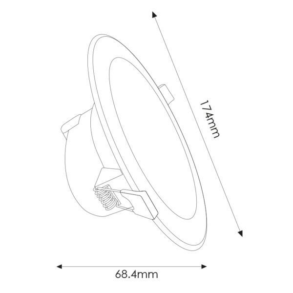 Foco Downlight LED Dl6 15W 4000K - Image 2