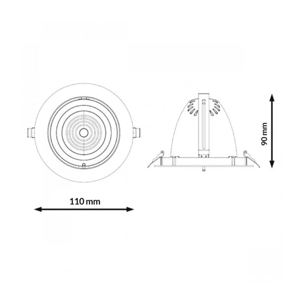 Foco Downlight LED Direcionável White Track 15W CCT - Image 2