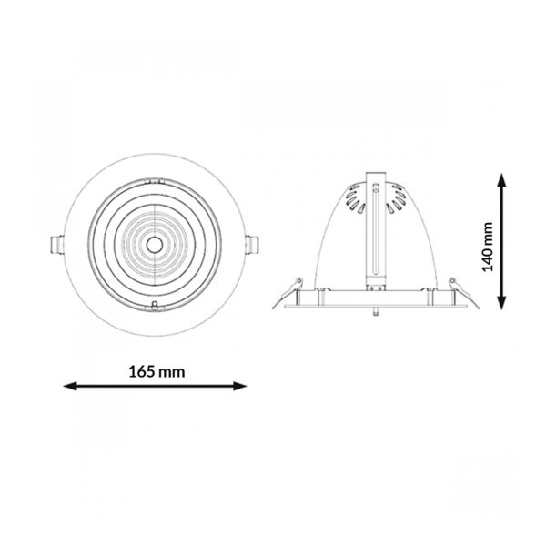 Foco Downlight LED Direcionável White Track 30W CCT - Image 2