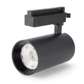 Foco LED para calha Preto Fast 30W Monofásica CCT