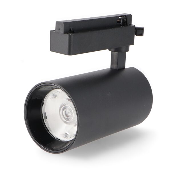 Foco LED para calha Preto Fast 30W Monofásica CCT