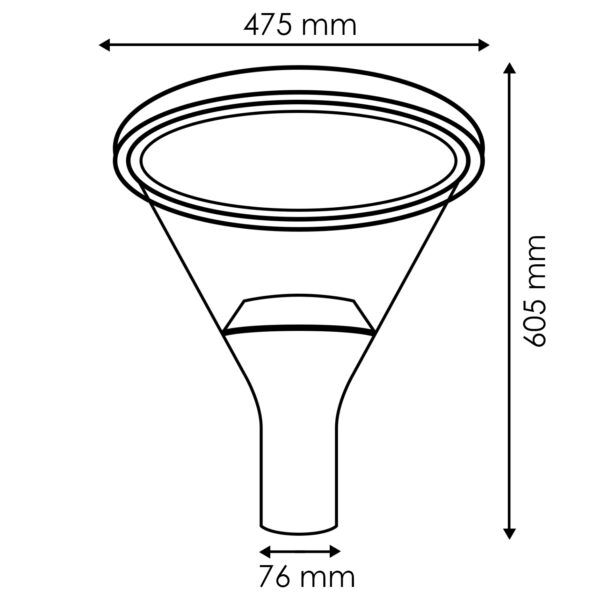 Luminária LED Series Novas 60W 5000K - Image 2