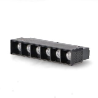 Foco LED Lumiere 6W para Calha Magnética Preto 48V Serie 20Mm - 4500K