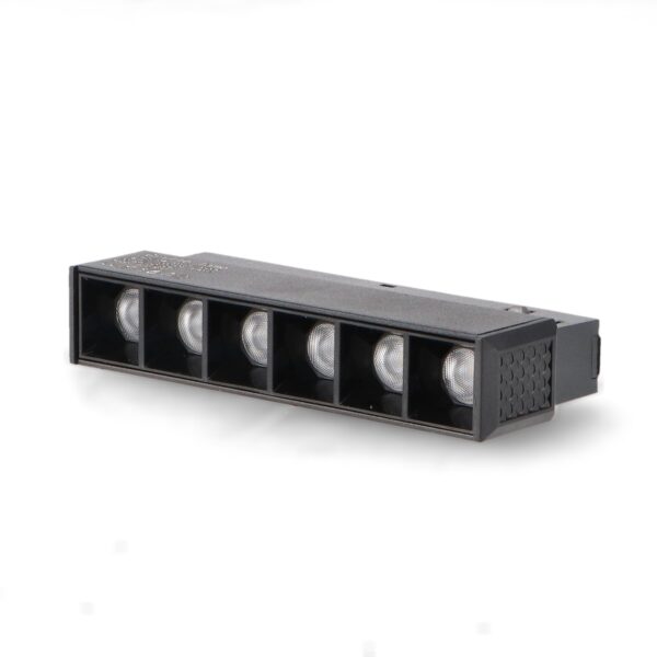 Foco LED Lumiere 6W para Calha Magnética Preto 48V Serie 20Mm - 4500K