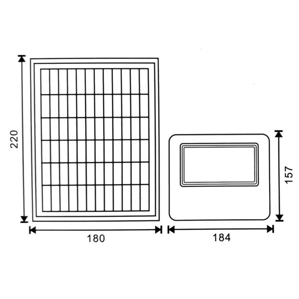 Projetor LED Solar Milan 50W 6000K - Image 2