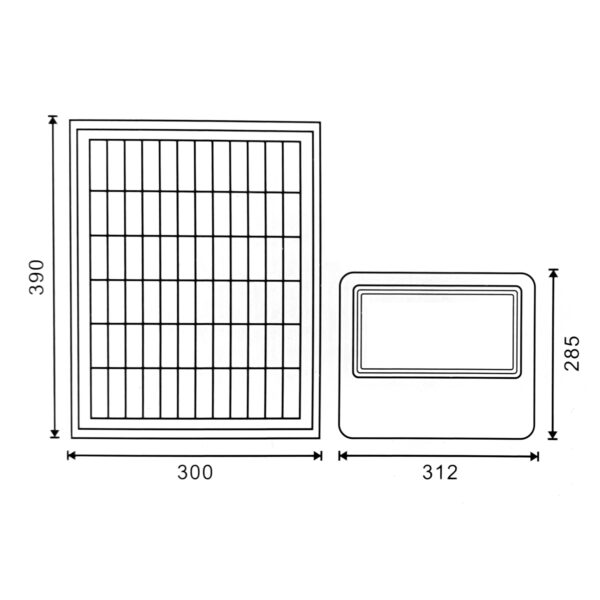 Projetor LED Solar Milan 200W 6000K - Image 2
