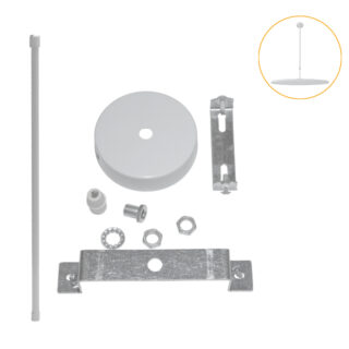 Conjunto de acessórios para suspender o plafond CAMUS de 38cm com tubo rígido