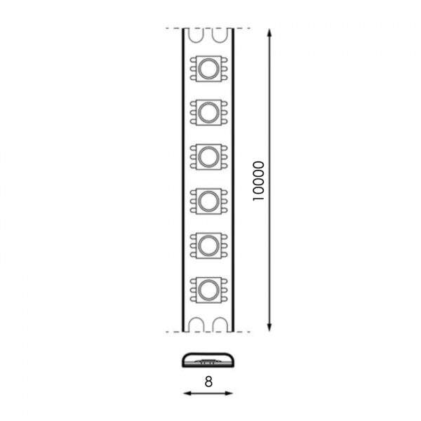 Fita LED 24V CC SMD2835 Osram IP20 120 LED/m - 10 Metros 6000K - Image 2