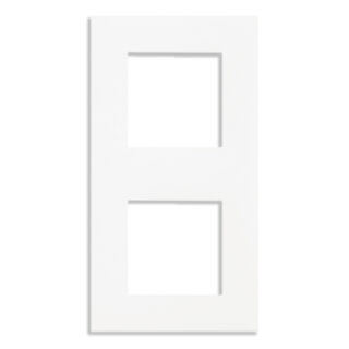 Espelho Duplo QUADRA45 branco mate
