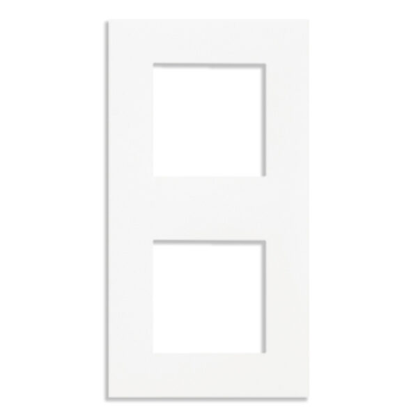 Espelho Duplo QUADRA45 branco mate