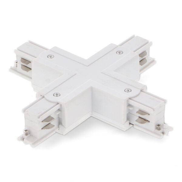 Conector tipo X para calha trifásico