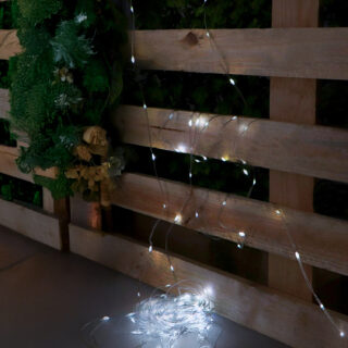 Guirlanda LED para exterior com USB 15m 7000K