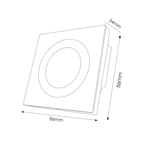 Dimmer embutir Táctil RGB Para fitas LED 12/24V - Image 2