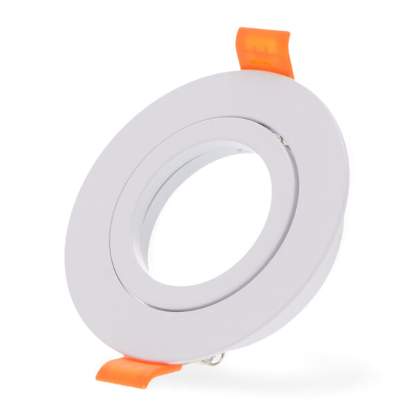 Aro basculante redondo branco Serie Luxury  para GU10/MR16
