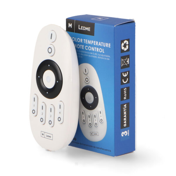 Controle Remoto RF para Dimmer LED Monocolor+CCT 4 Zonas - Image 3