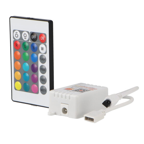 Controlador mini SmartHome para fita led RGB com controle remoto por IR / APP