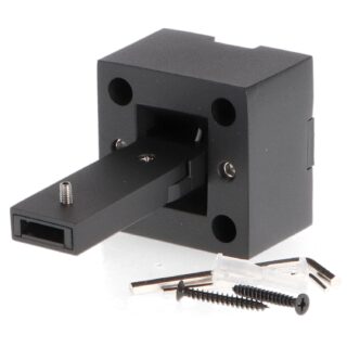 Suporte de parede para Calha Magnética de 2 Metros Série 5mm - Preto
