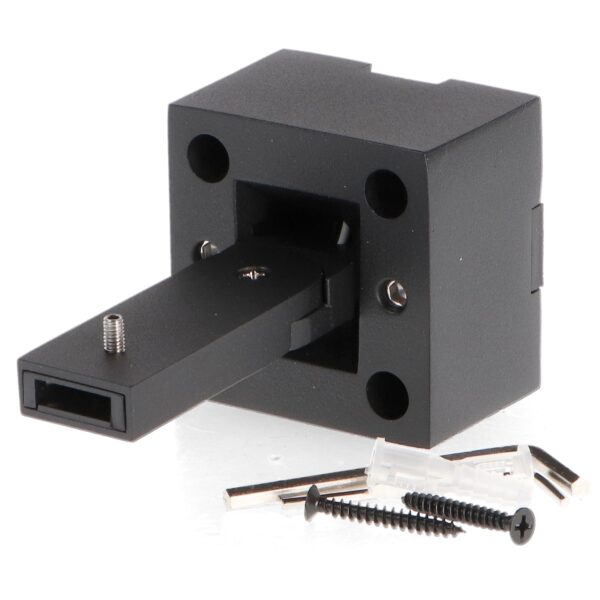 Suporte de parede para Calha Magnética de 2 Metros Série 5mm - Preto