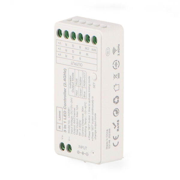 Controlador de dimmer LED RGB/RGBW/RGB+CCT