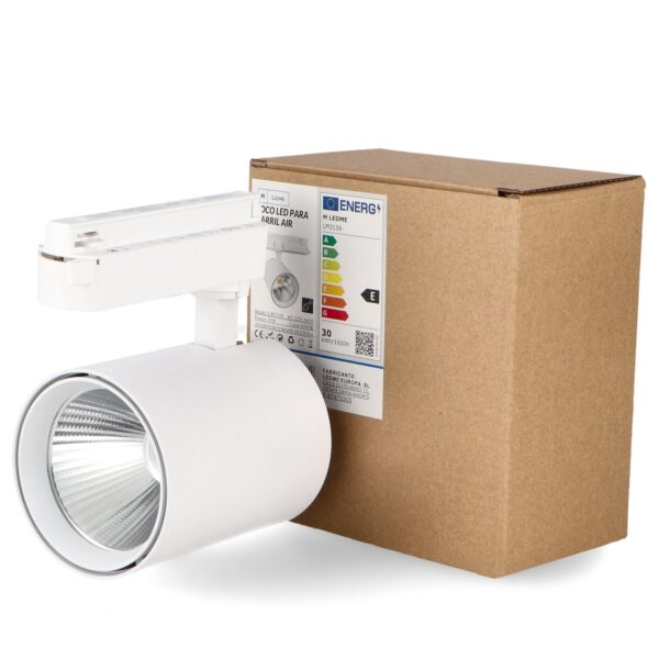 Faretto Led Air Bianco 30W No Flicker per Binario Monofase - Padaria - Image 3