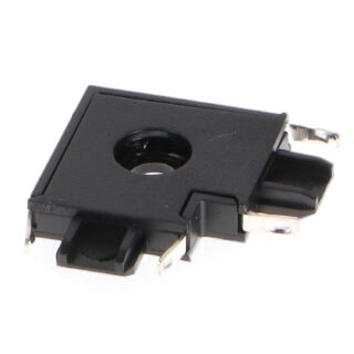 União em L horizontal para calha magnética Serie 5mm Preto