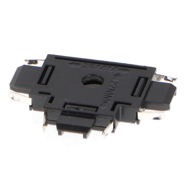 União horizontal T para calha magnético Serie 5mm Preto