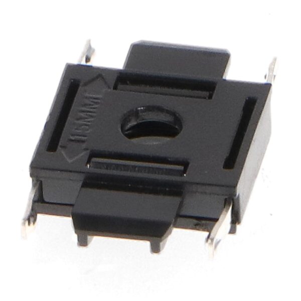 União reta para calha magnético Serie 5mm Preto