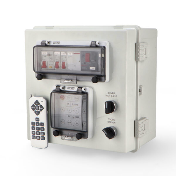 Painel Elétrico Pré-montado para Piscina de 1 HP com Transformador 60WAC e Controlador incluído