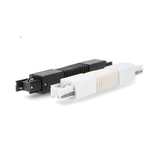 Conector Flexible Blanco para Carril Trifásico