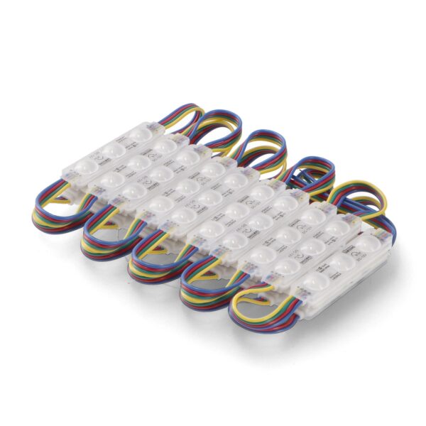 Corrente de 20 Módulos de 3 LED SMD Samsung 12V DC 1W