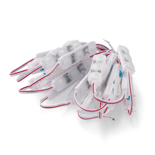 Corrente de 20 Módulos de 3 LED SMD Samsung 220V DC 2W