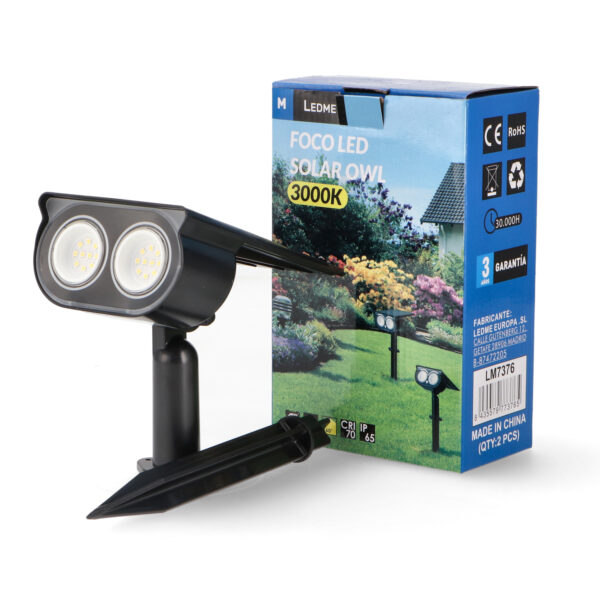 Refletor Solar LED com Espiga Owl - Image 3