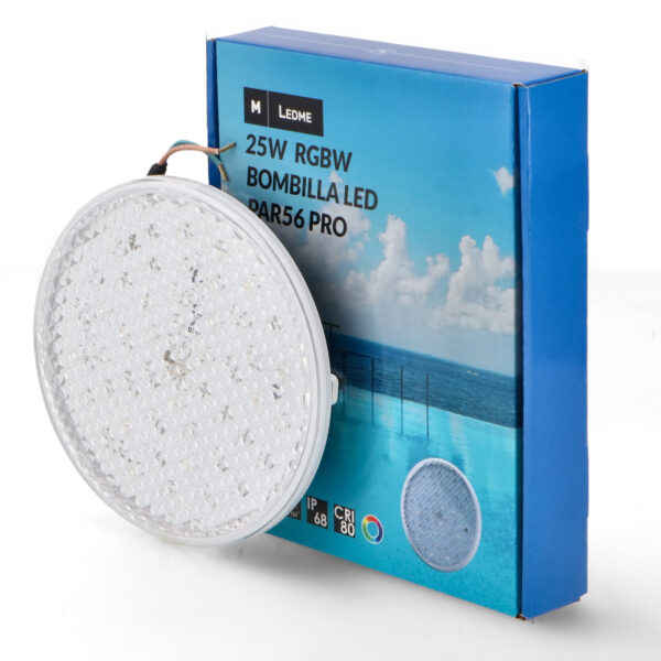 Lâmpada LED PAR56 Serie Next 25W IP68 RGBW de dois fios de Piscina - Image 3