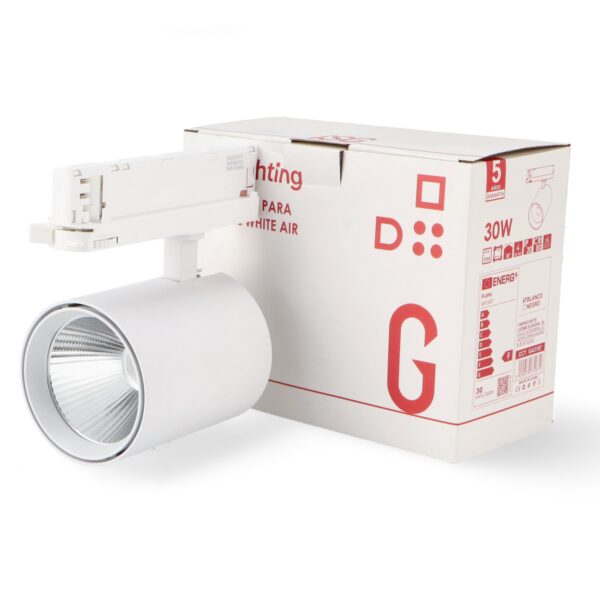Foco LED para calha White Air 30W Trifásico No Flicker - Image 3