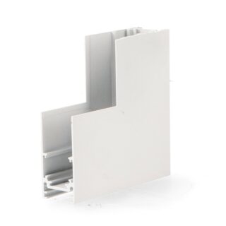 União em L vertical para calha magnética Serie 20mm  - DSC  Branco