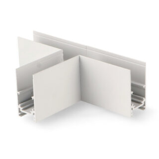 União horizontal T para calha magnético - DSC  Branco