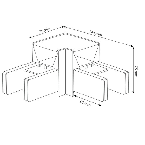 Barra linear Trunk 5W (UGR 19) L CCT - Image 2