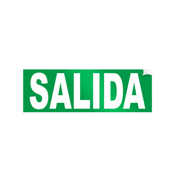 Pictograma de saída de emergência autoadesivo LM1086/1087
