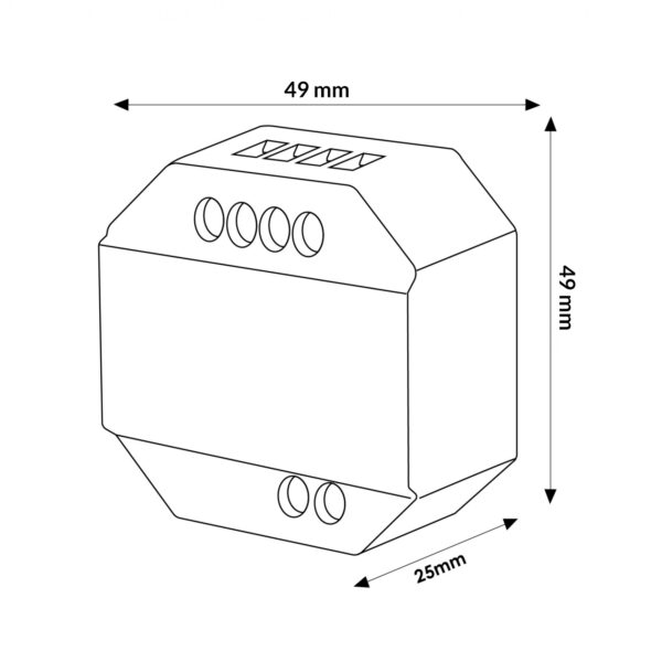 Dimmer LED RF TRIAC compatível com botão de pressão - Image 3