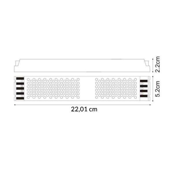 Transformador Slim para fitas LED 400W 24VDC - Image 2