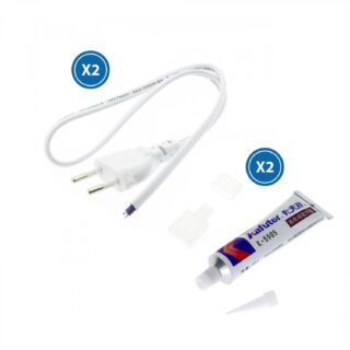 Cabo Adaptador Para fita Led 220Vac Ruzok